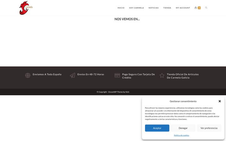 Screenshot of carmelagalicia.com