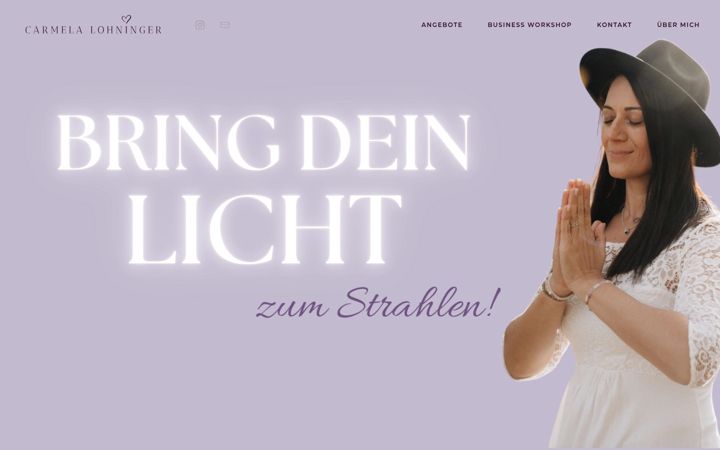 Screenshot of carmelalohninger.at
