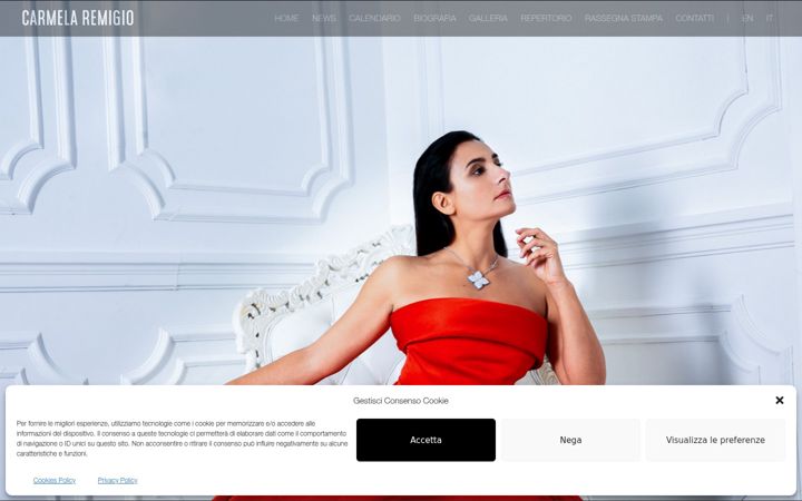Screenshot di carmelaremigio.net