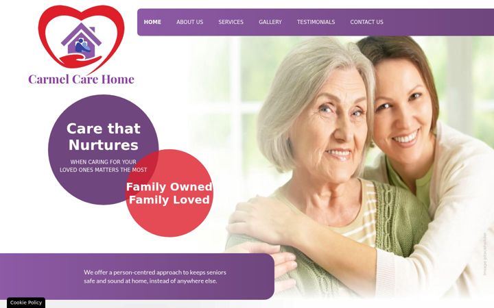 Screenshot of carmelcarehome.com