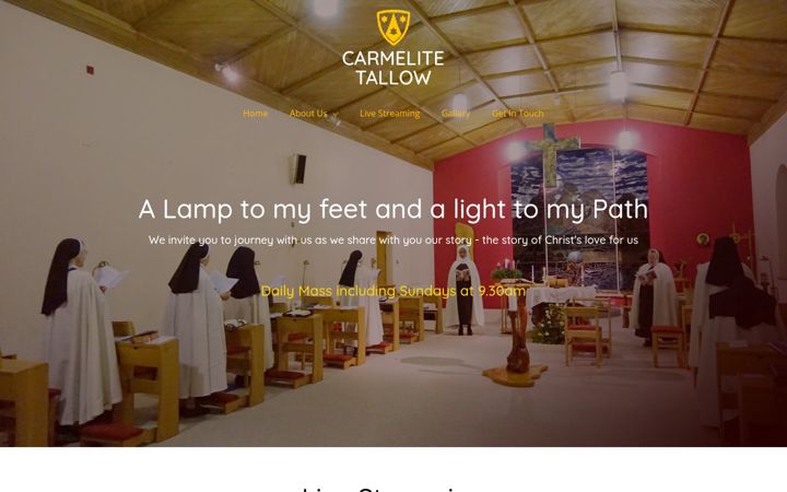 Screenshot of carmelitestallow.ie