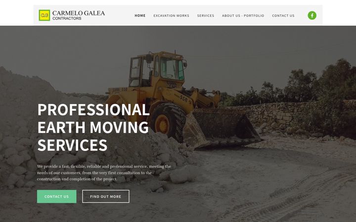Screenshot of carmelogaleacontractors.com