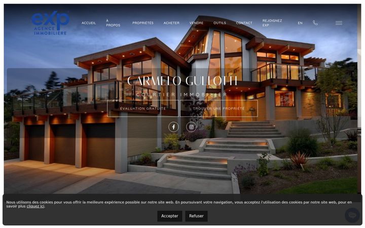 Screenshot of carmelogullotti.com