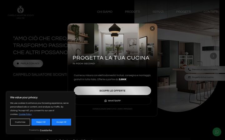 Screenshot of carmelosalvatoresciontidesigner.com