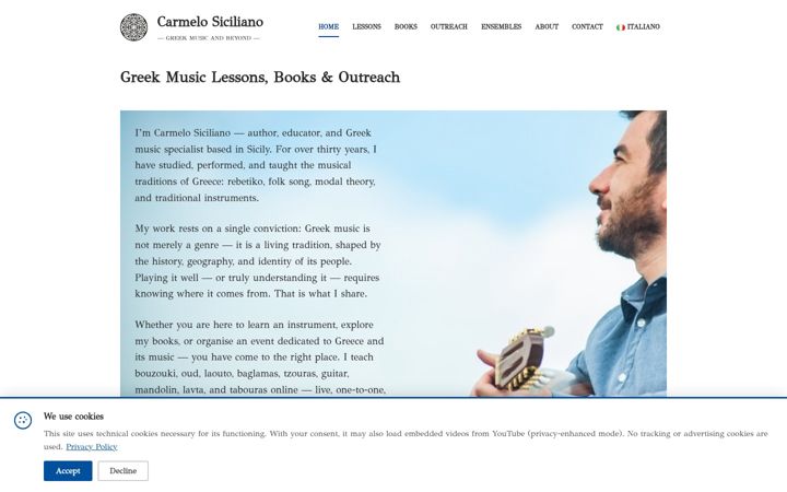 Screenshot of carmelosiciliano.it