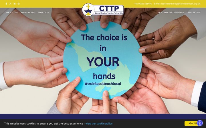 Screenshot of carmelteachertraining.com