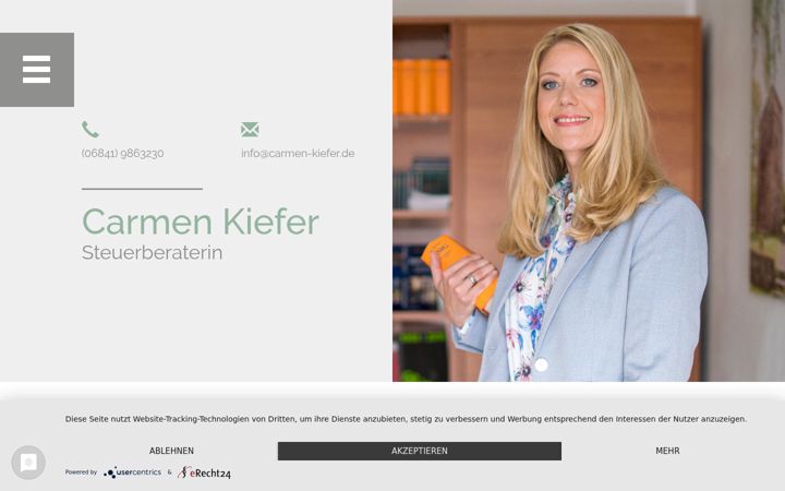 Screenshot of carmen-kiefer.de
