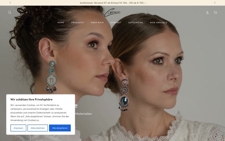 Screenshot of carmen-schmuck.at