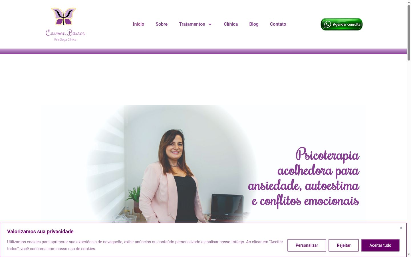 Screenshot tal-banner tal-kunsens muri qabel kwalunkwe interazzjoni