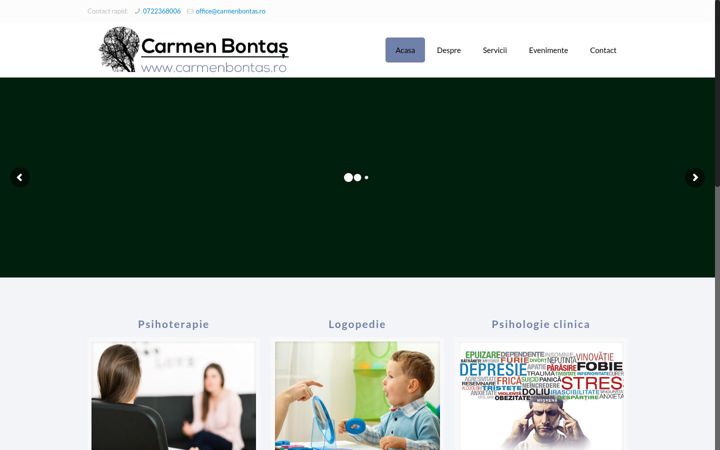 Screenshot of carmenbontas.ro