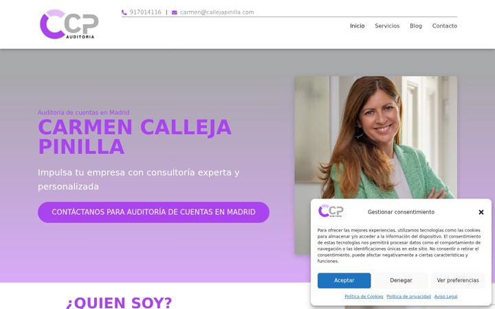Ekraanipilt saidist carmencallejapinilla.es
