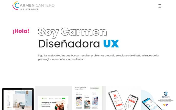 Screenshot of carmencantero.es