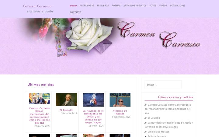 Screenshot of carmencarrasco.es