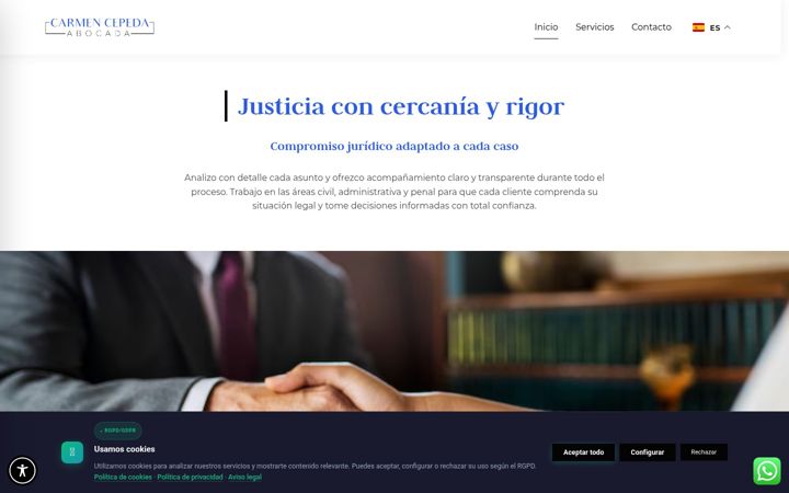 Screenshot of carmencepeda.es
