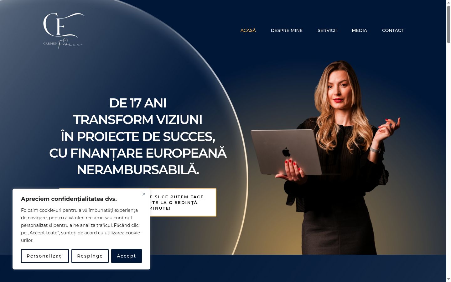 Screenshot van de toestemmingsbanner zoals getoond vóór enige interactie