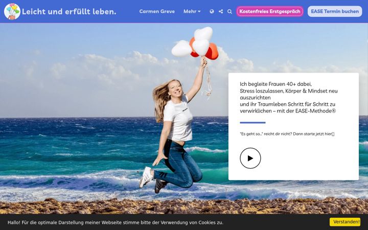 Screenshot of carmengreve.com
