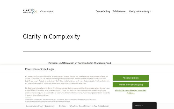 Screenshot of carmenloew.com