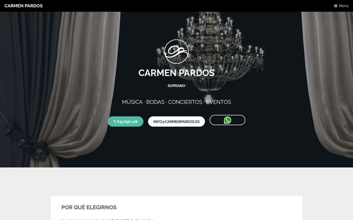 Screenshot of carmenpardos.es