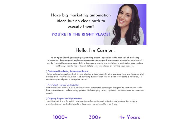 Screenshot of carmenrachelle.com