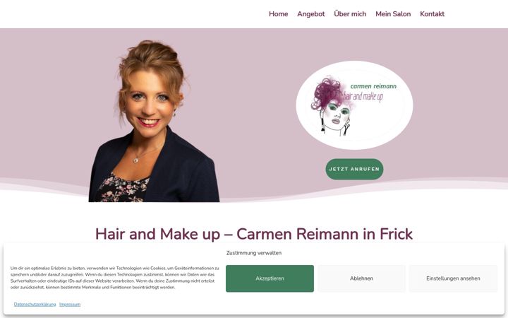 Screenshot of carmenreimann.ch
