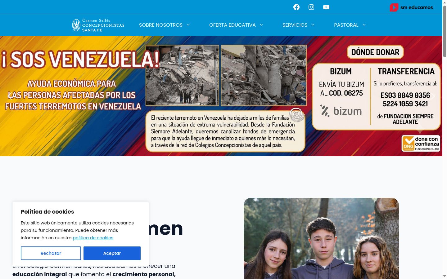 Képernyőkép a bármilyen interakció előtt megjelenő hozzájárulási bannerről