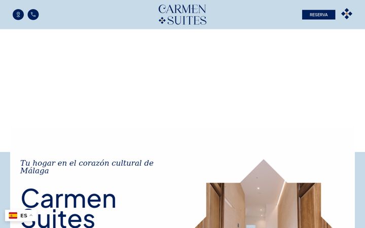 Screenshot of carmensuites.com