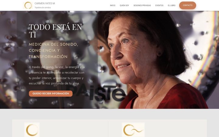 Screenshot of carmenyates.com