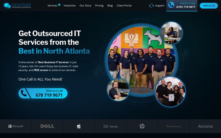 Screenshot di carmichaelconsulting.net