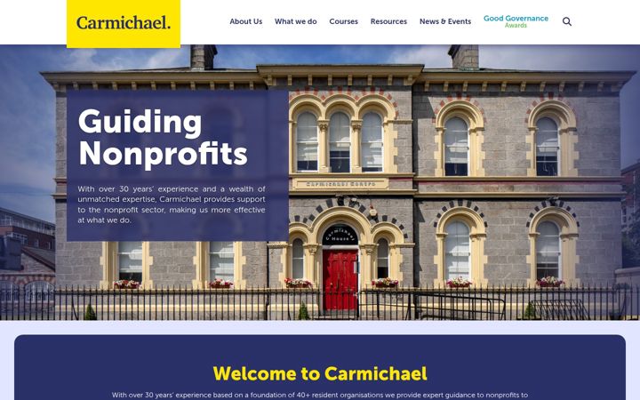 Screenshot of carmichaelireland.ie
