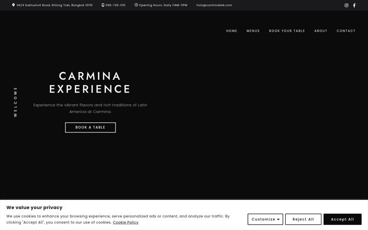 Screenshot of carminabkk.com