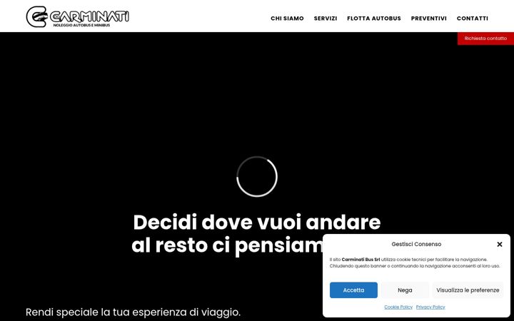 Screenshot of carminatibus.it