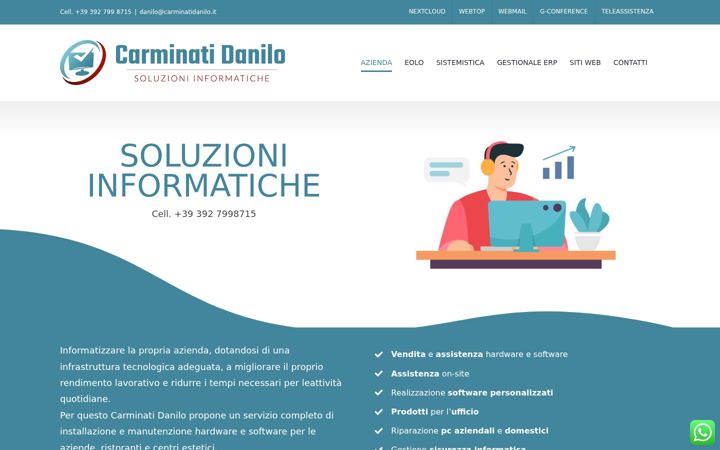 Screenshot of carminatidanilo.it