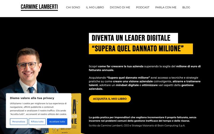 Ekrano kopija carminelamberti.it