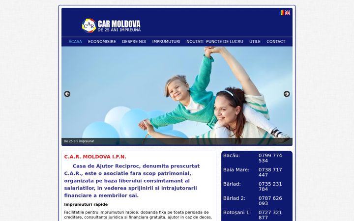 Screenshot van carmoldova.ro
