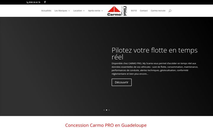 Screenshot of carmopro-guadeloupe.fr