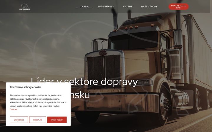 Screenshot of carmosino-trailer.sk