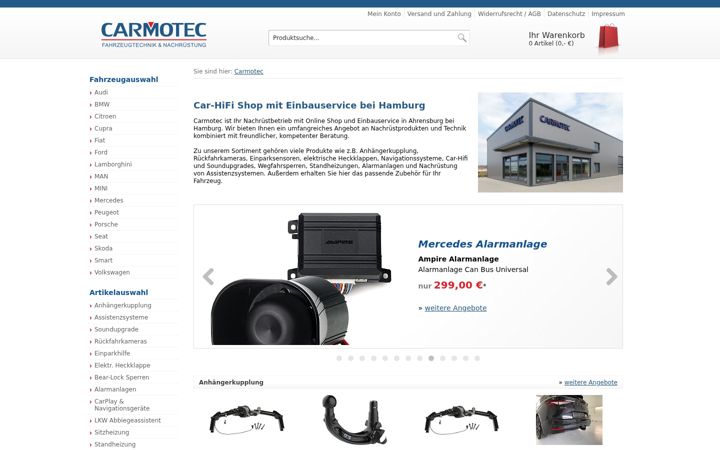 Capture d'écran de carmotec.de