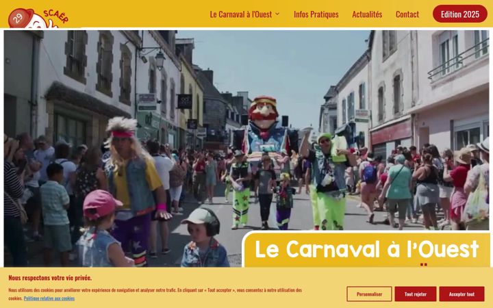 Screenshot of carnavalalouest.bzh