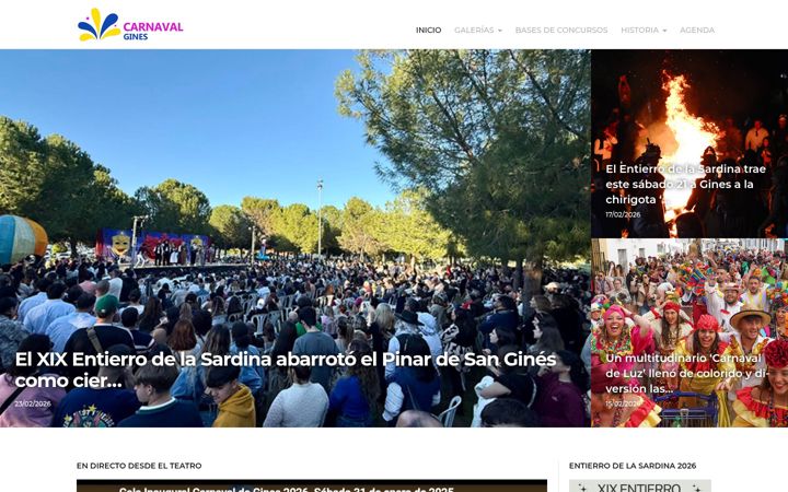 Screenshot of carnavaldegines.es