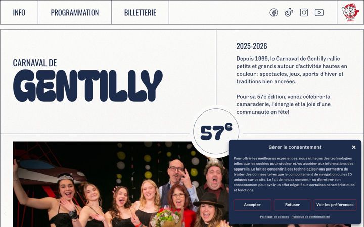 Screenshot of carnavalgentilly.com
