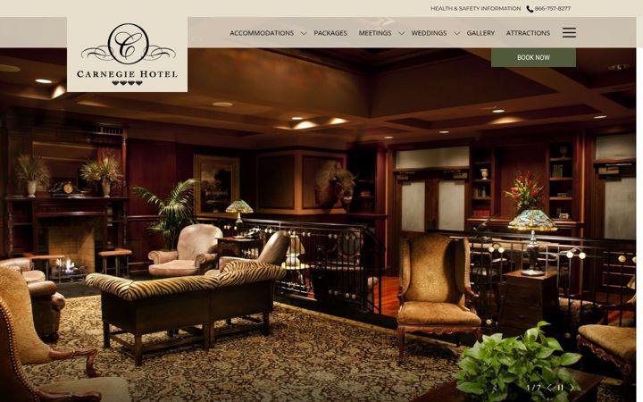 Screenshot of carnegiehotel.com
