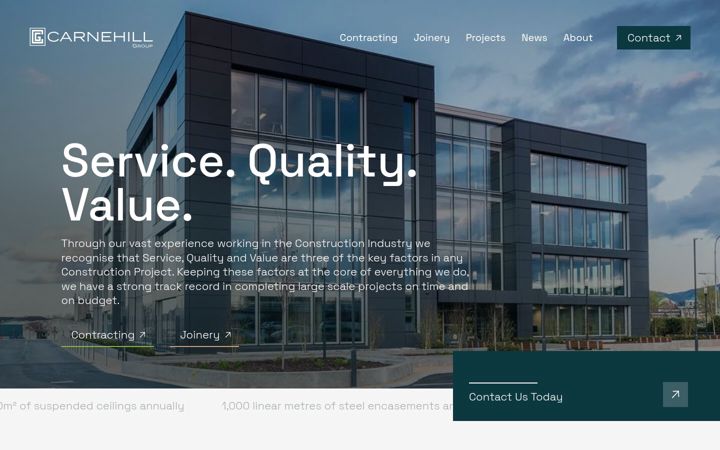 Screenshot of carnehill.com