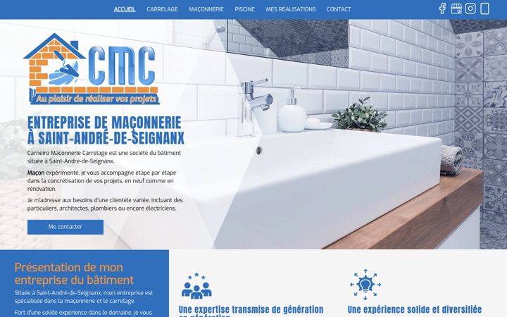 Screenshot of carneiro-maconnerie-carrelage.fr