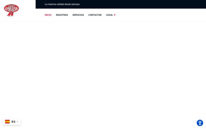 Screenshot of carnesgervasio.com