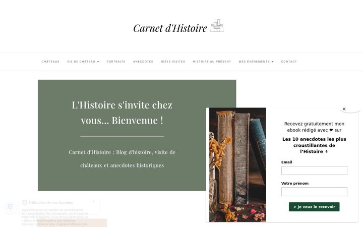 Screenshot of carnet-dhistoire.fr