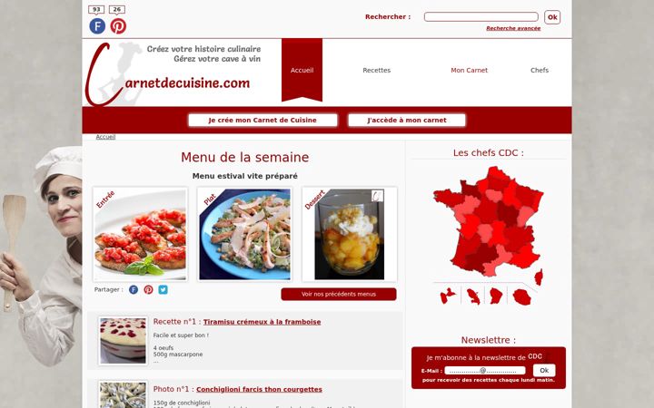 Screenshot of carnetdecuisine.com