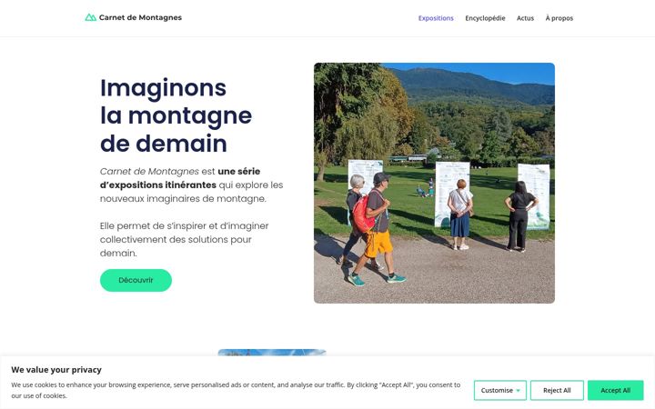 Screenshot του carnetdemontagnes.fr