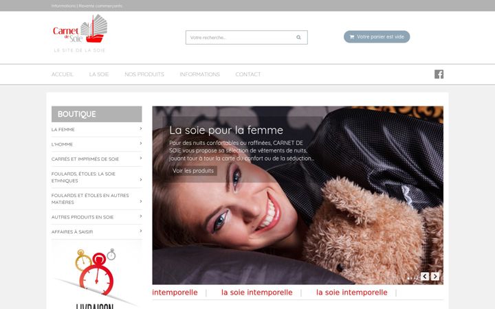 Screenshot of carnetdesoie.com