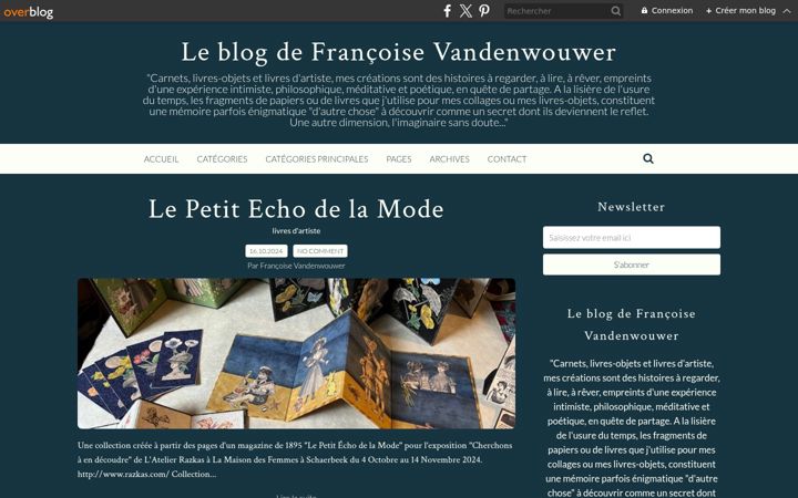 Screenshot of carnets-d-imaginaire.com