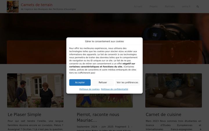 Screenshot του carnetsamta.fr